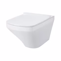 DURAVIT DuraStyle WC suspendu "rimless" WC mural sans rebord . Durafix inclus (fixation invisible) Chute d'eau, mural en céra ...