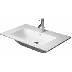 Duravit - me by Starck - Lavabo pour meuble 83x49 cm, avec 1 trou, avec WonderGliss, blanc alpin 23368300001