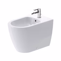 Duravit ME par Starck Stand-Bidet Stand-Bidet retour au mur avec trop-plein avec banc à trous de coulée Montage inclus 370 x  ...
