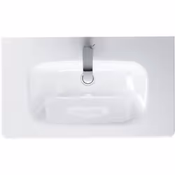 Lavabo Duravit DuraStyle avec trop-plein avec banc à trous de coulée 1 trou taraudé perforé 785 x 400 mm