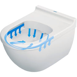 Cuvette Suspendue de Toilette wc Duravit Starck 3 Rimless en Céramique Blanche - 2527090000