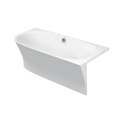 Baignoires Duravit Cape Cod angle droit, avec un dossier incliné,