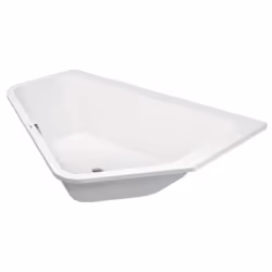 Duravit Paiova 1 x Baignoires à 5 angles angle droit à encastrer avec 2 pentes de dossier à droite Acrylique sanitaire Couleu ...