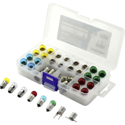 Barthelme - 00430330 Ampoule témoin 3.5 v 0.7 w Culot E10 jaune, rouge, bleu, vert 1 set
