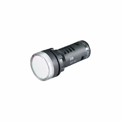 Lampe de signalisation avec LED à montage fixe. Connexion : à vis Couleur : jaune Couleur du boîtier : noir Diamètre de monta ...