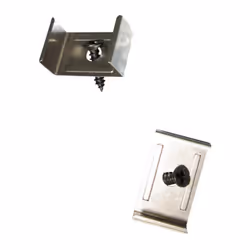 description Set avec clips de maintient 90° pour profilés en aluminium hauts et plats. Pour construire une rampe d'éclairage  ...