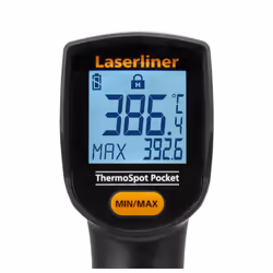 Laserliner ThermoSpot Pocket Noir, Gris °C -40 - 400 °C Écran integré