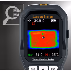 Laserliner ThermoVisualizer Pocket Thermoarray Sensor Noir, Blanc Écran integré TFT 128 x 160 pixels - Vue supplémentaire 2