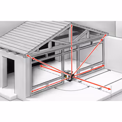 Laserliner Cubus 210 S Set 150 cm Mètre laser portable Noir, Blanc 200 m - Vue supplémentaire 10