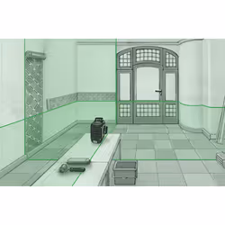Laserliner CompactPlane-Laser 3G Pro Mètre laser portable Noir, Vert, Gris 30 m - Vue supplémentaire 5