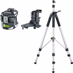 Laserliner X3-Laser Pro, 0,2 mm/m, 3°, 515 nm, 515 nm (< 1 mW), Niveau de ligne, Multicolore