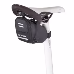 VAUDE Race Light L, Selle, Sacoche pour bicyclette, Tissu, Polyamide, Polyuréthane, Noir, 0,6 L, 100 mm