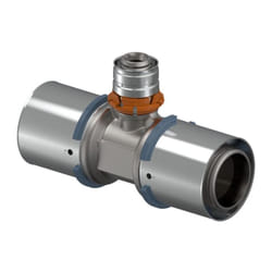 Uponor - Té à sertir 1046925 50 x 25 x 50 mm, réduit, laiton étamé