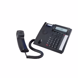AGFEO T 18, Téléphone analogique, Haut-parleur, 99 entrées, Noir