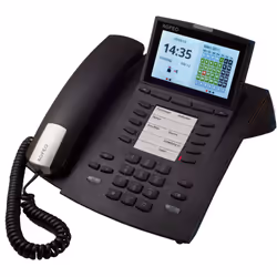 AGFEO ST 45 IP, Téléphone IP, Noir, Combiné filaire, 1000 entrées, Numérique, LCD