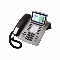 AGFEO ST 45 IP, Téléphone IP, Argent, Combiné filaire, Sur bureau/mural, 1000 entrées, Numérique