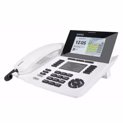 AGFEO ST 56 IP, Téléphone IP, Blanc, Combiné filaire, 5000 entrées, 235 mm, 210 mm