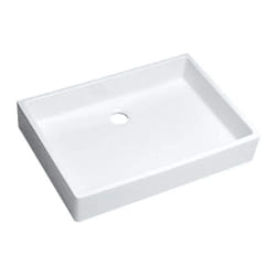 Evier bandeau de 14cm à bords droits, 500x400 mm