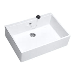 Evier timbre d'office de 70x50cm beandeau de 20cm, avec trop plein