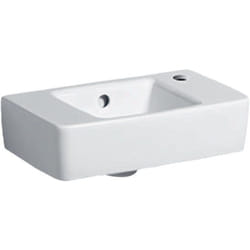 Geberit - Lave-mains Renova Compact, Blanc, 40x15x25cm, trou de robinetterie à droite