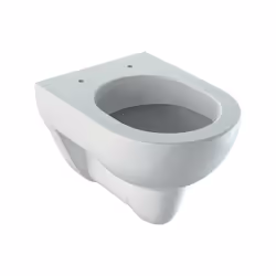 La cuvette WC suspendue à fond creux RENOVA de Geberit est une option pratique pour les petites salles de bains et coins toil ...