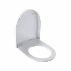 Siège de WC Geberit iCon avec couvercle, blanc selon la norme DIN 19516 Charnières : métal Couvercle de WC se chevauchant