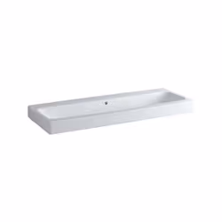 Geberit iCon lavabo blanc 1200x485 mm sans trous de robinetterie avec trop-plein combinable avec les meubles sous-lavabo 8401 ...