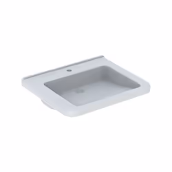 Lavabo GEBERIT Renova Comfort Square - Sans trop plein - 65 x 55 cm - Accessible PMR - 128667000