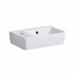 avec trop-plein avec trou de robinetterie à gauche 400x250 mm combinable avec les meubles sous lave-mains 862040, 862041