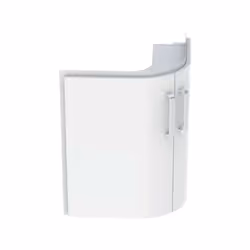 Corps de meuble : blanc mat façade : blanc brillant combinable avec lavabo d'angle 226150