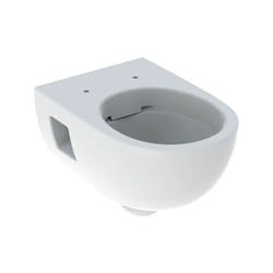 Cuvette wc suspendu à fond creux Geberit renova semi-caréné et sans bride Geberit