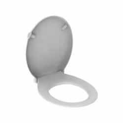 Siège de WC Geberit Renova Nr. 1 Comfort sans abaissement automatique Charnières en acier inoxydable couvercle de WC se cheva ...