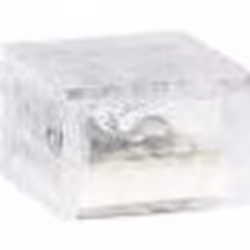 Pavé lumineux à LED solaire - LUNARTEC - 7 x 7 x 5 cm - Energie solaire - LED - Gris