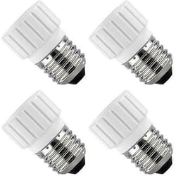 Adaptateur - LUNARTEC - GU10 vers E27 - Pack de 4 - Céramique - Intérieur