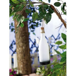 Lanterne dextérieur solaire - LUNARTEC - Blanc chaud - Verre laiteux - LED
