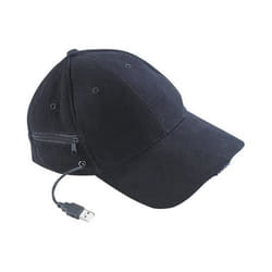 Casquette LED - INFACTORY - Noir - Rechargeable - 5 LED - Sportswear