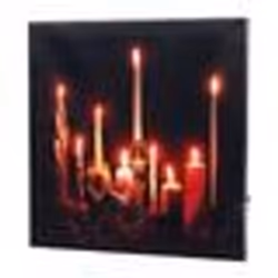 Tableau à LED - INFACTORY - Romantic Moments - 30 x 30 cm - Télécommande - Éclairage dambiance