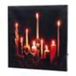 Tableau à LED - INFACTORY - Romantic Moments - 30 x 30 cm - Télécommande - Éclairage dambiance