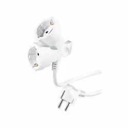 Rallonge électrique - REVOLT - 5 m - 2 prises - Blanc