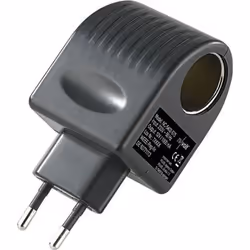 Transformateur - REVOLT - Mini transformateur 230 V / 12 V - Rouge - Allume-cigare - LED de signalisation