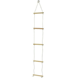 Échelle de corde - PLAYTASTIC - 5 échelons en bois - Accessoire pour jeunes grimpeurs