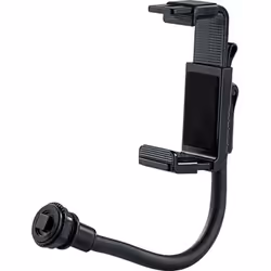 Support GPS - NAVGEAR - Col de cygne 21 cm - Noir - Fixation sans montage - Compatible NavGear et Pearl