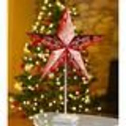 Lampe décorative - LUNARTEC - Étoile lumineuse LED rouge - 10 LED - Piles - 62 cm