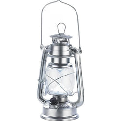 Lampe-tempête à LED - LUNARTEC - Océan - Camping - Gris argenté - Blanc - Intensité lumineuse réglable