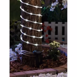 Guirlande solaire Cordon lumineux de 50 LED Blanc vif 7 m