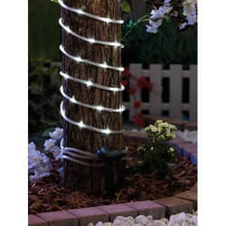 Guirlande solaire Cordon lumineux de 50 LED Blanc vif 7 m