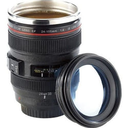 Mug isotherme - SOMIKON - Téléobjectif - 04 l - Acier inoxydable - Noir