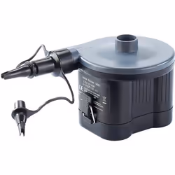 Gonfleur électrique - INFACTORY - Modèle portable - 3 embouts inclus - Idéal pour camping - Noir