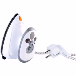 Sichler Haushaltsgeräte NC-5709-919, Fer à repasser à sec ou à vapeur, Semelle anti-adhérente, 1,9 m, Blanc, 420 W, 100 - 240 ...