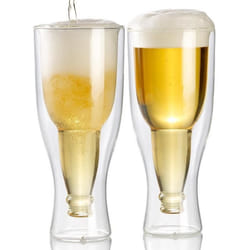 Pack de 2 verres à bière à double paroi - 20 cl